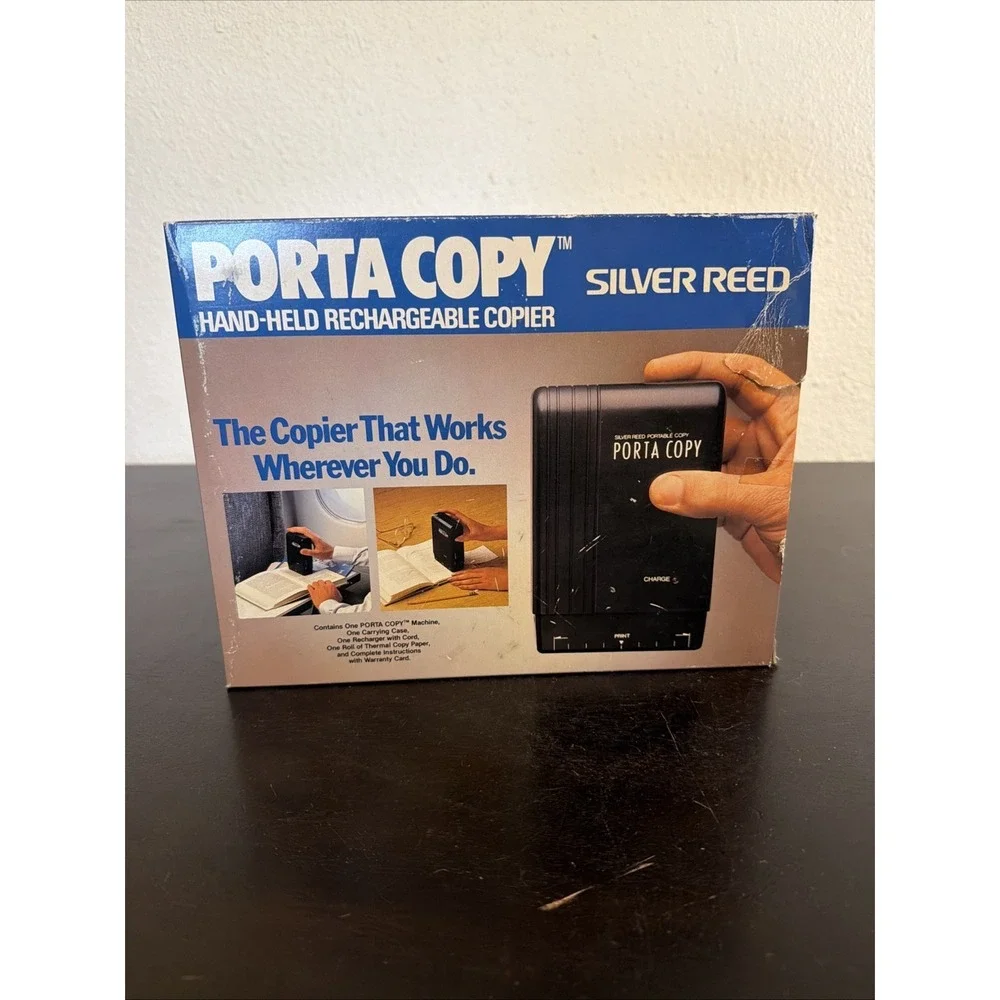 Brand New Silver Reed Porta Copy Hand Held Portable Rechargeable Copier